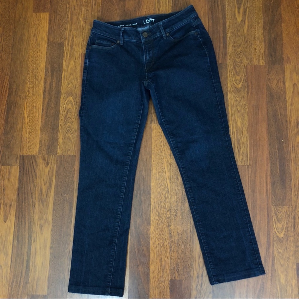LOFT Curvy Straight Jeans, 27/4